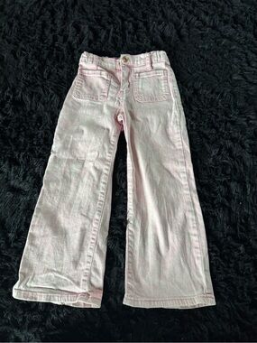 Kids Pink Wide-Leg Pants - Comfortable Everyday Bottoms